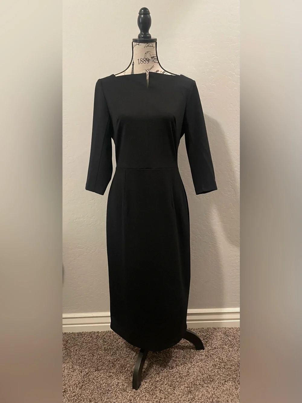 Classic Black Sheath Dress - Picture 1 of 8